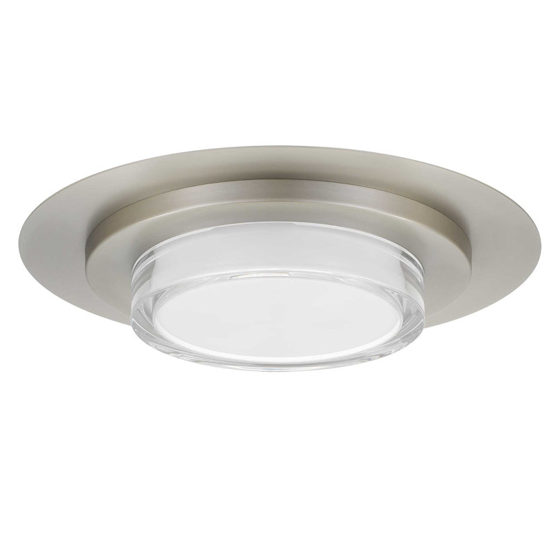 Square Black Integrated LED Flush Mount, 2.75" H x 16" W x 16" D