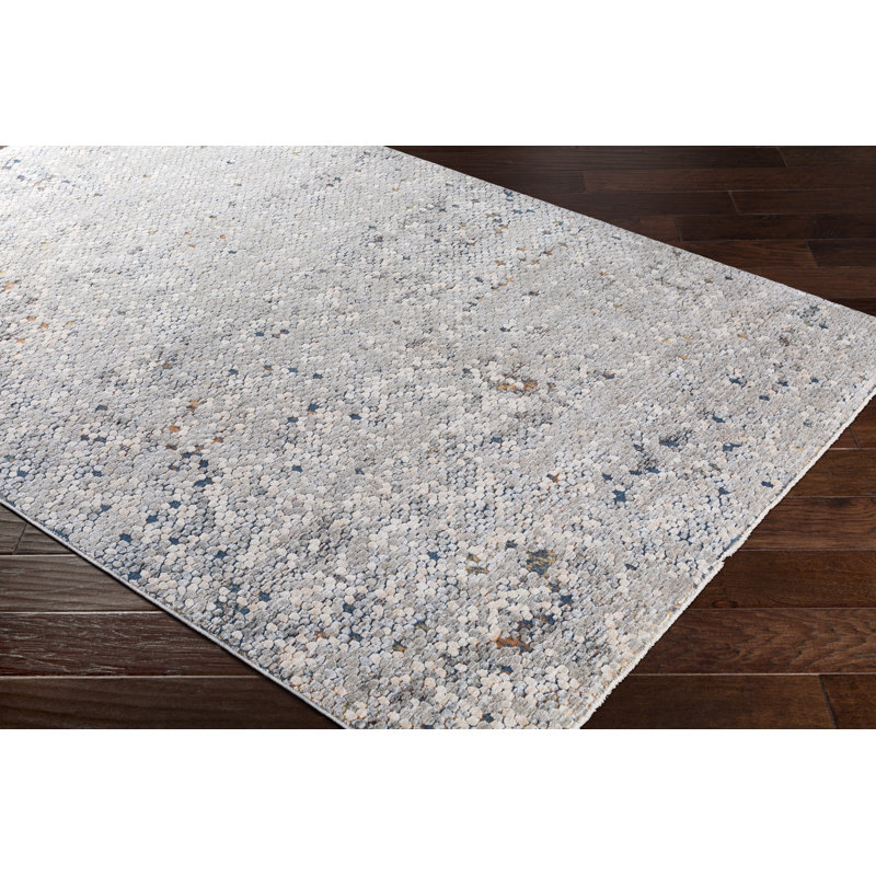 Tapis bleu sarcelle / turquoise Rickard, Rond 7 pi x 10 po