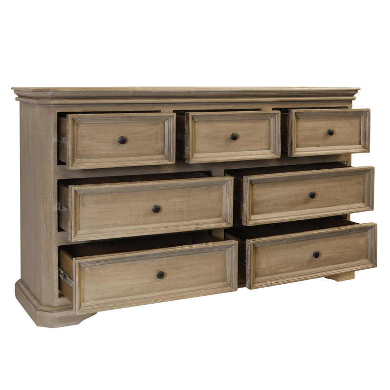 Commode 7 tiroirs Toscana - Chêne Heritage