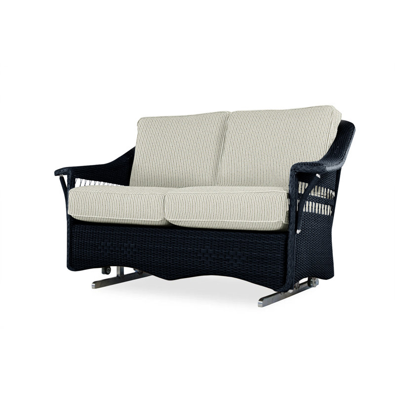 Nantucket Outdoor 2 - Seat Loveseat, Decorline Natural, Ebony