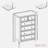 Jevonne  Dresser With 6 Drawers, Metal Handles And Wood Grain Surface
