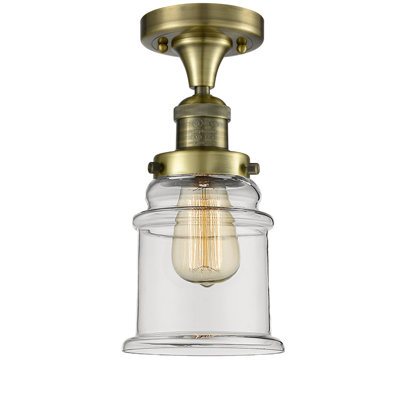 Plafonnier semi-encastré 1 lumière 6 po Galaviz