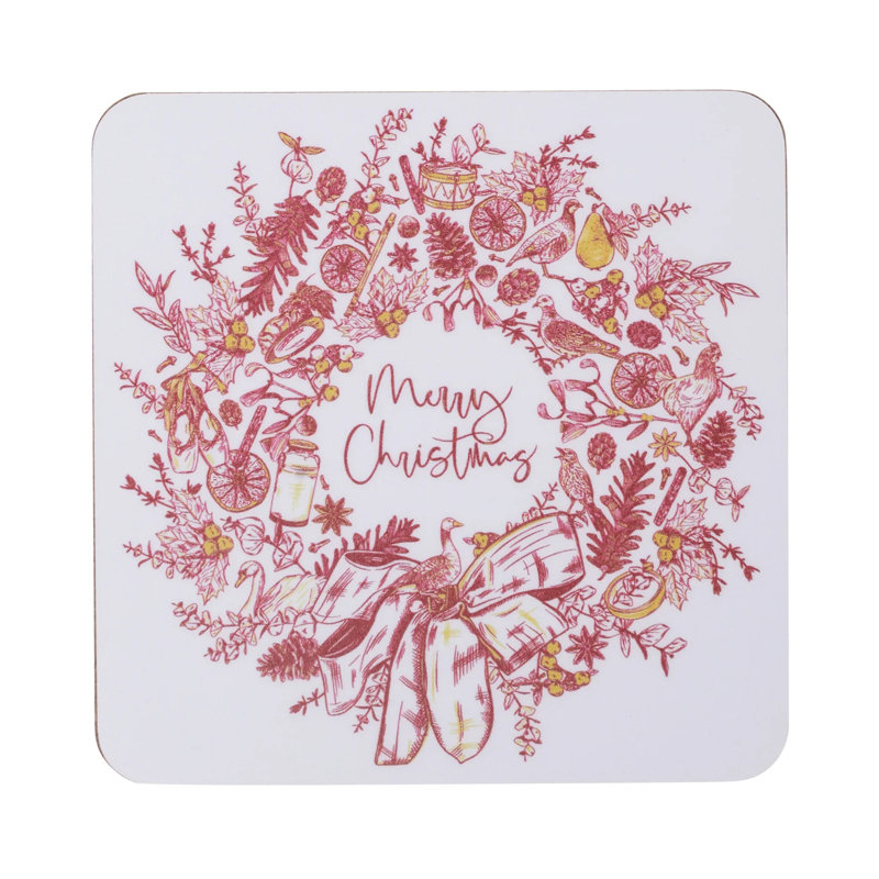 Cork Square 4 Piece Coaster Set