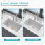 Undermount Sink, Rectangular Single Bowl Sink Basin