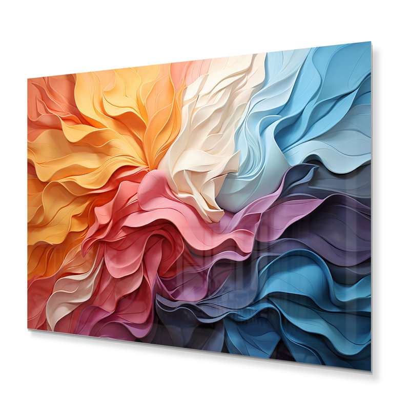 - Salon d'art mural abstrait en métal, H 30 po x l 40 po x P 1,5 po