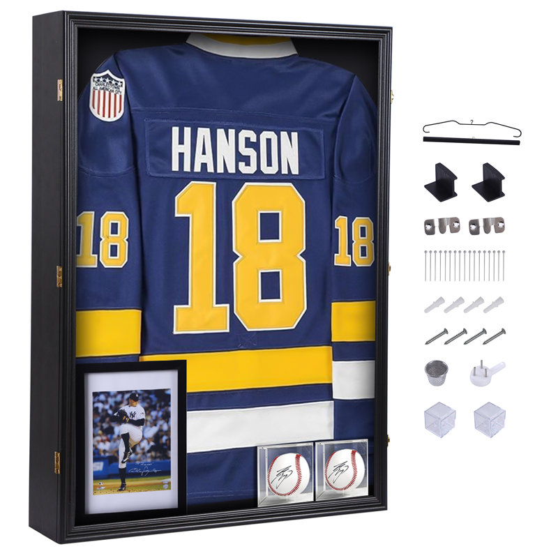 XL Jersey Display Case 28x37", Deep Shadow Box for Football & Baseball Jerseys, UV Protection, Acrylic