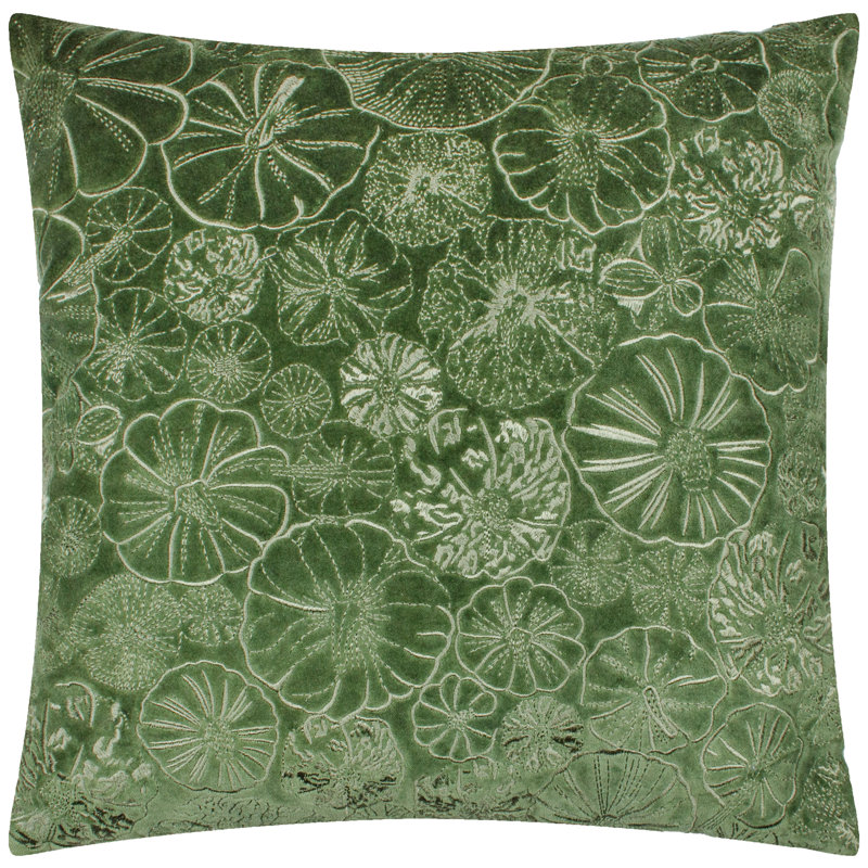 Picking Patch Green Square Throw Cushion
