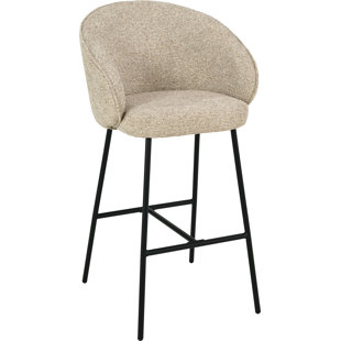 Kelsby Upholstered Counter Stool with Metal Frame