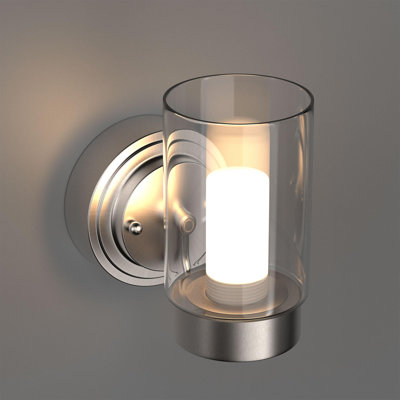 Alpaslan 1-Light 4000K Cool White Dimmable LED Brushed Nickel Vanity Lighting LED 8W Bath Bar