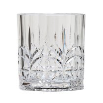 Urban Bar Tiki Pattern Old Fashioned Cocktail Glasses - Set of 6 - 8.45 oz