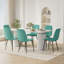 Ensemble de table de salle à manger 70,9 po Marble Texture-1587023303-1587023305-1587475903
