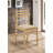 3 Piece Drop Leaf Round Dining Table And Ladder Back Chairs Set In Natural