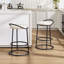 Tabouret de comptoir à dossier bas Kynsley-2142562166