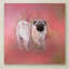«Pug in the Garden» par Vidur, impression sur toile tendue-22073555