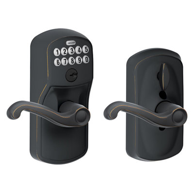 Flair Keypad Lever with Plymouth Trim