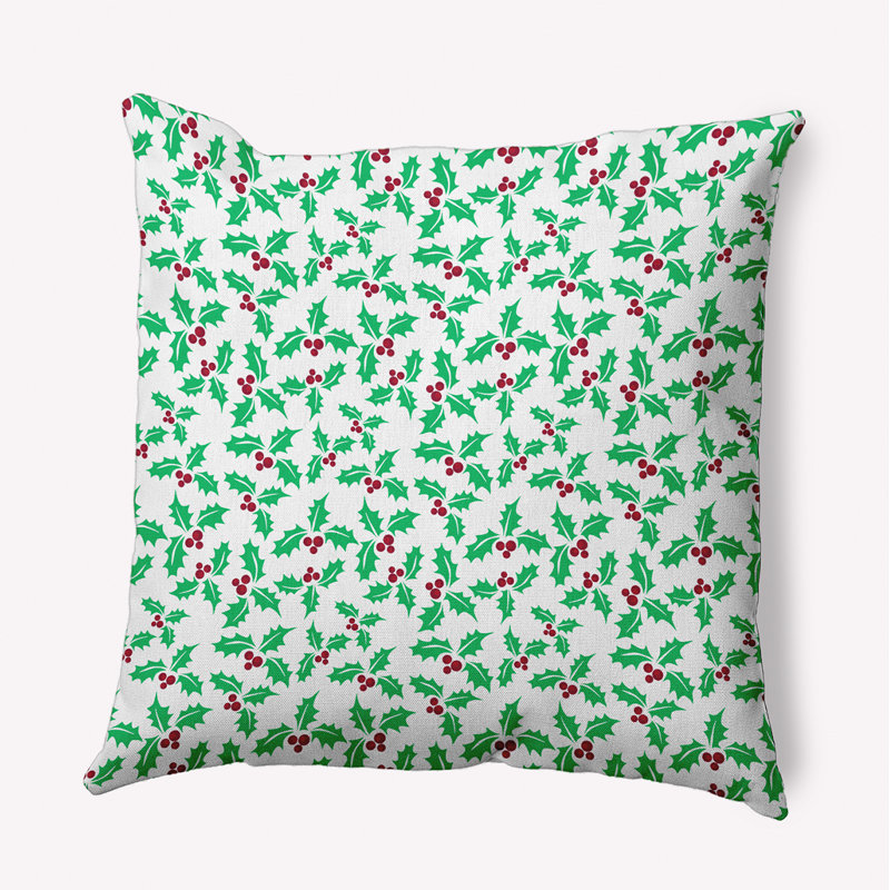 Floral Polyester Throw Pillow, 26" x 26", Square