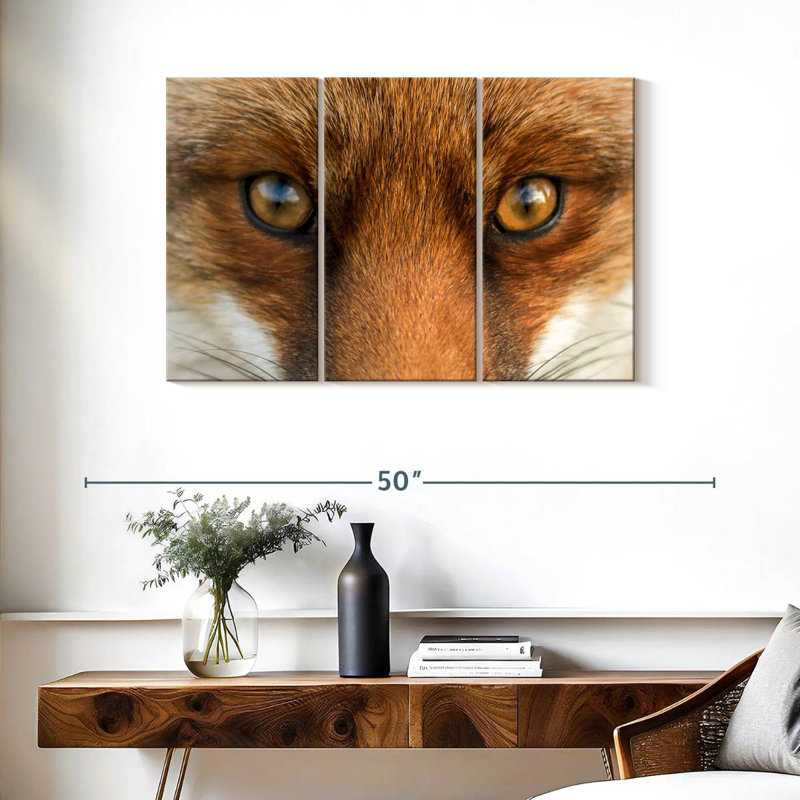 Brampt Amber Eyed Fox, 24" H x 38" W