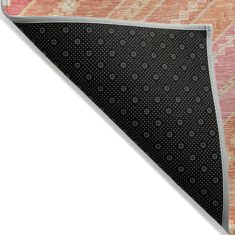 Tapis intérieur / extérieur lavable Solene Coral , 10 pi x 14 pi