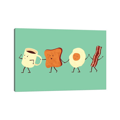 «Let All Go for Breakfast» par Inconnu - impression sur toile tendue