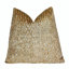 Housse de coussin en velours sable doré