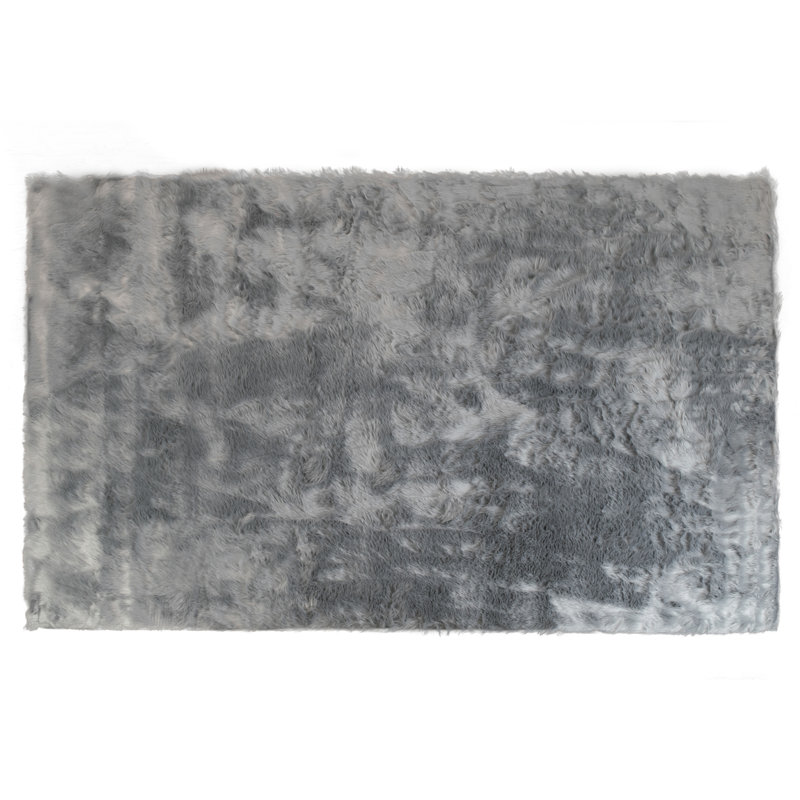 Malissie Faux Fur Indoor Rug, Rectangle 4'10" x  7'