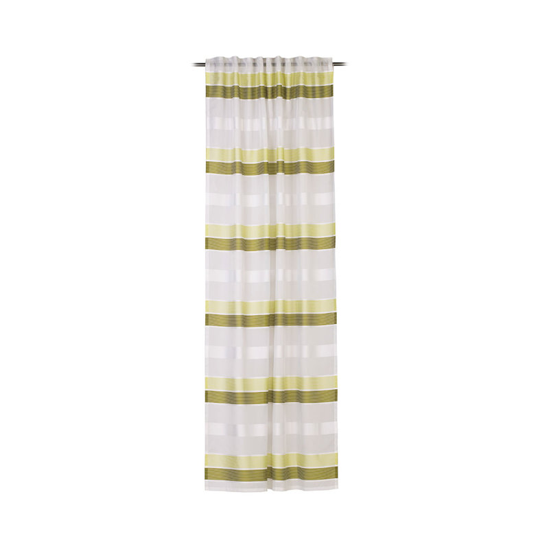 Sanostee Semi Sheer Curtain, Green
