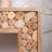 Rustic Wood Console Table with Natural Log Accent