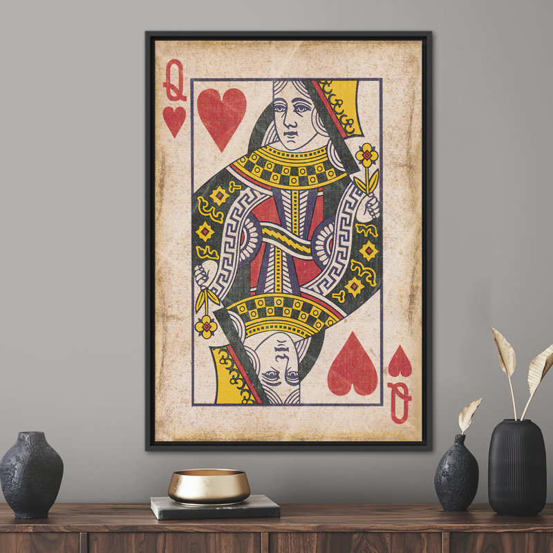 Print on Canvas, 100 cm H x 70 cm W, Black Floater Framed