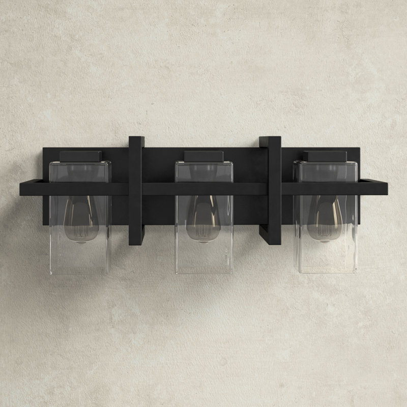Aya 3-Light Dimmable Steel Vanity Light
