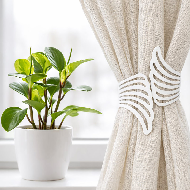 Embrasses de rideaux Angel Cuff, Blanc