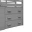 Lit mezzanine avec armoire et tablette-500734603