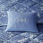 Édredon en velours simple / simple TG - Pervenche bleue écrasée avec bourre, édredon, 2 taies décoratives, 1 coussin décoratif, literie confortable lavable à la machine dans une taie décorative diamant-121054719-121054720