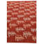 Tapis rouge rouille 5 x 8 Pinkerton