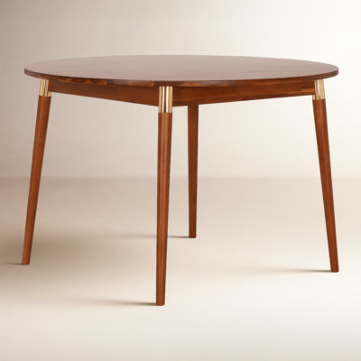 Dakota Acacia Round Solid Wood Dining Table