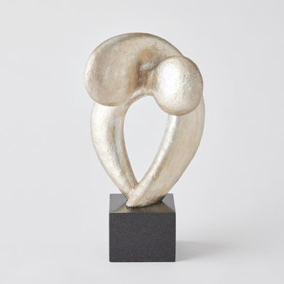 Sculpture Align - feuille d'argent