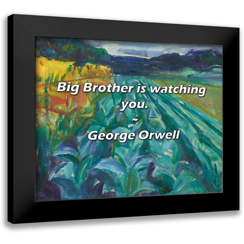 Citation de George Orwell: Big Brother vous regarde.