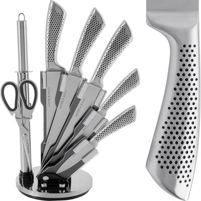 Mayer & Boch 8 Piece Stainless Steel Knife Block Set