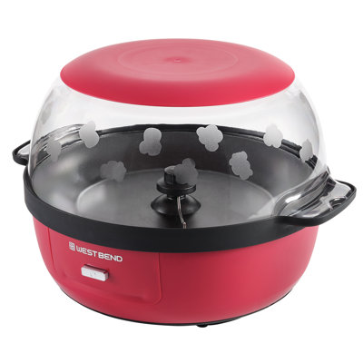 West Bend Stir Crazy 6 Qt. Popcorn Machine, In Red