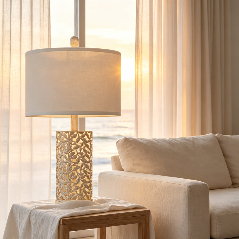 Ensemble de lampes de table de chevet 24,5 "à intensité variable avec veilleuse, ports USB, ampoules incluses