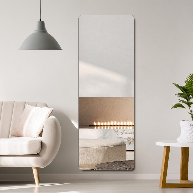 65" x 24" Full body Mirror – Large Wall Mirror for Home Gym, Bedroom & Living room – Frameless, Shatterproof & Easy to Mount