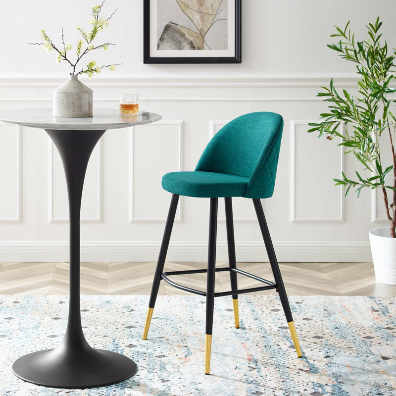 Tabourets de bar Cordial - ensemble de 2, Mélange de polyester vert, Bar Stool (29" Seat Height)
