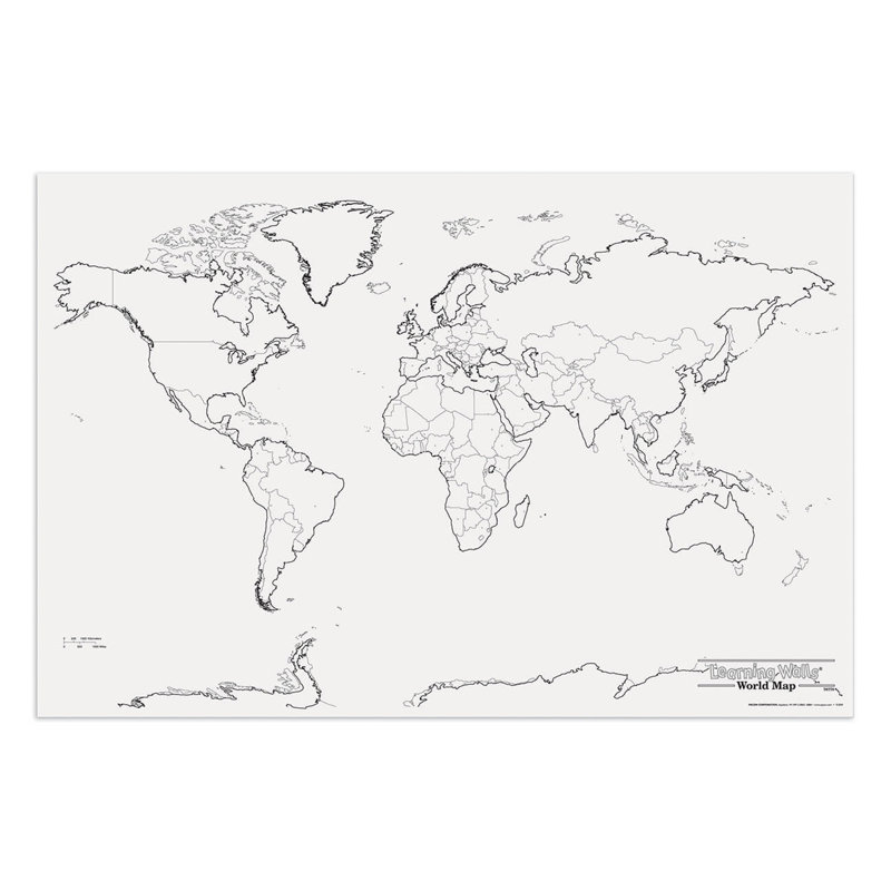 Carte du monde géante