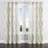 Floral Velvet Curtains - Coastal Azaruddin Grommet Curtain - 1 Panel-408184893-408184895