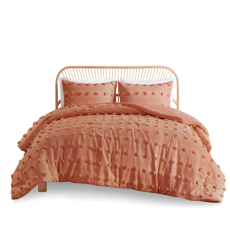 Tendance - couleur rouille, Rouille, Édredon double + 2 taies décoratives
