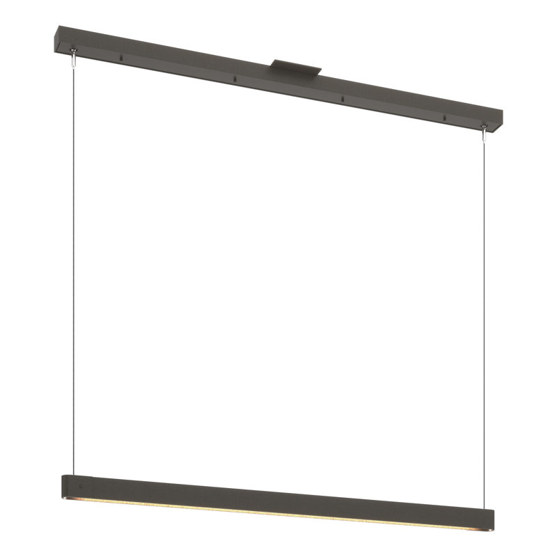 Fold 1 - Light Kitchen Island Linear LED Pendant, Dark Smoke