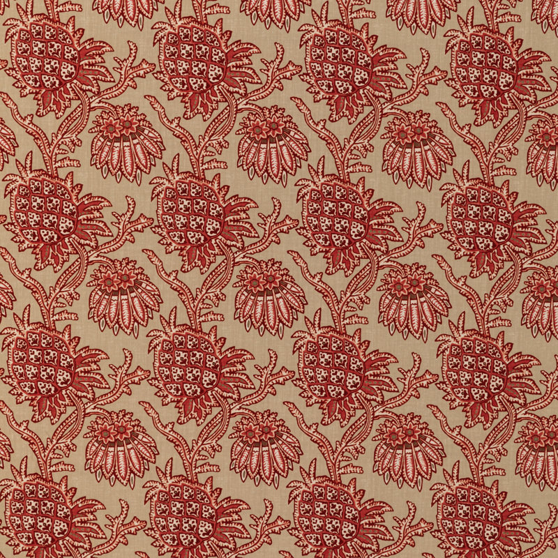 En Vacances II Brassac Fabric, Red
