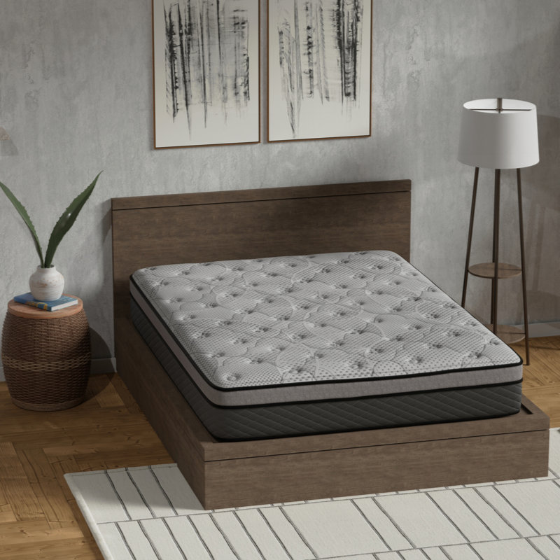 Matelas hybride mi-ferme à ressorts ensachés, Très grand lit