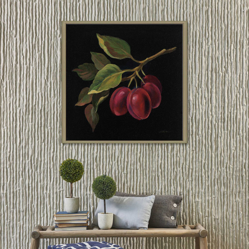 « prune no words », reproduction de peinture à l’acrylique sur toile, H 18 po x l 18 po x P 1 po, Toile tendue