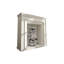 Foyer autoportant en bois massif blanc-117547273