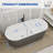 Colour 67''L x 31''W Freestanding Soaking Acrylic Bathtub with Chrome Drain and Overflow-90948239